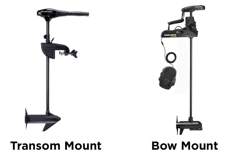 Transom mounts and bow mounts trollin